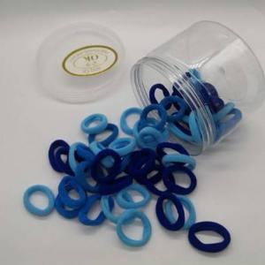 Набор резинок для волос синие в банке (60 штук в наборе) Цена за набор 12952