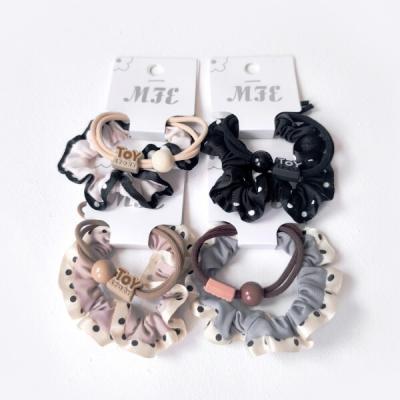 Набор резинок для волос в горох/однотонные 2 штуки (Цена набор) 12757