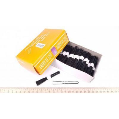 Набор шпилек для волос 7 см средняя черная (10 штук в наборе) Цена за набор 11646