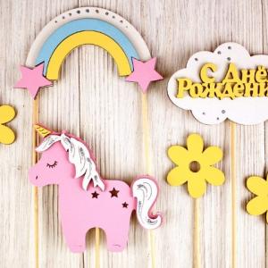 Набор Топперов деревянный 