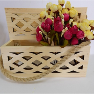 Набор ящиков деревянных 3 в 1 Узор №2 натуральный 23092