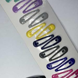 Набор заколок для волос тик-так 5 см Цветные (В наборе 20 штук) Цена за набор 16147