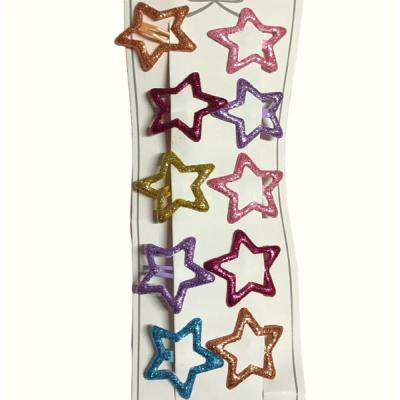 Набор заколок для волос тик так Звезда с блёстками (В наборе 10 штук) Цена за набор 118311
