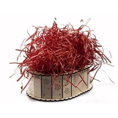 Наполнитель бумажный 100 г тишью Красный 21г/м3