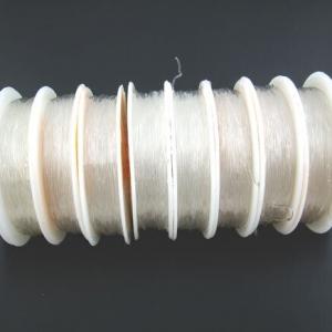 Нить силиконовая белая 0.6 мм*12 м Цена за шт (в уп 10 шт)