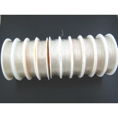 Нить силиконовая белая 0.6 мм*12 м Цена за шт (в уп 10 шт)