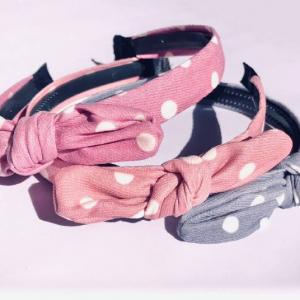 Ободок для волос Горох с бантом (Цена за штуку) 14214