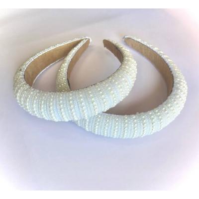 Ободок для волос жемчуг обьемный 14142