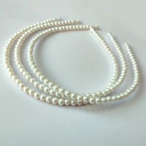 Ободок для волос жемчуг Тонкий (0,5 см) 14229