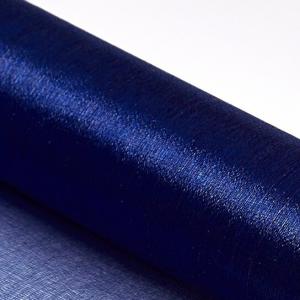 Органза в рулоне без рисунка 70 см*10 ярд Темно-синий 172109