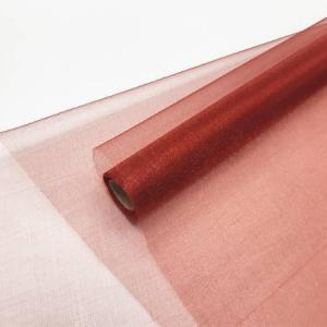 Органза в рулоне без рисунка 70 см*8 ярд Бургундия 49260бур