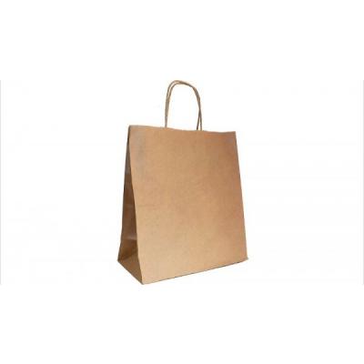 Пакет крафт с крученой ручкой 70 г/м2 32х20х37 см 10 шт 900450