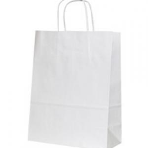 Пакет крафт с крученой ручкой 80 г/м2 22х12х25 см Белый 10 шт 900434