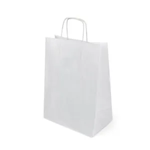 Пакет крафт с крученой ручкой 80 г/м2 24х14х28 см Белый 10 шт 900456