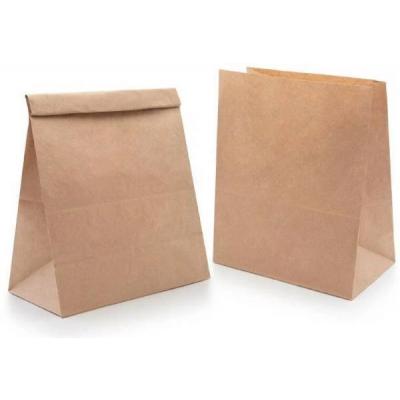 Пакет крафт с прямоугольным дном 70 г/м2 22х12х29 см 50 шт 9004001