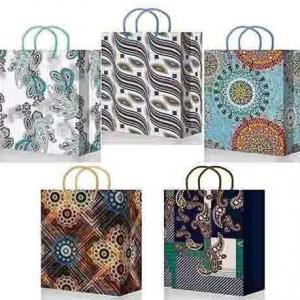 Пакет ламинированный подарочный бумажный 26х33х14 см Абстракция 52837