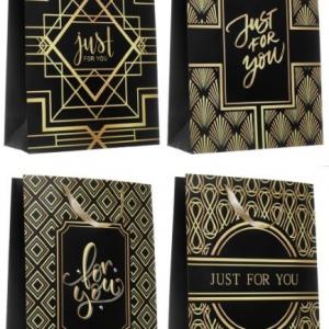 Пакет ламинированный подарочный бумажный 31х42х12 см For You (микс) 50063