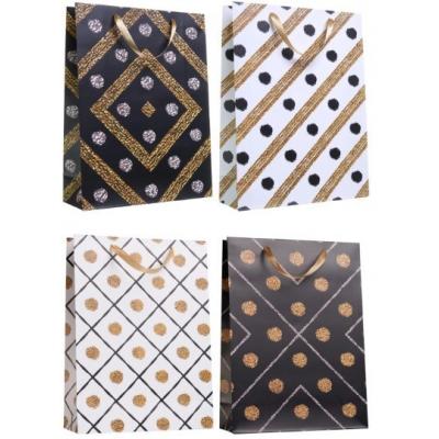 Пакет ламинированный подарочный бумажный 31х42х12 см Геометрия (микс) 50067