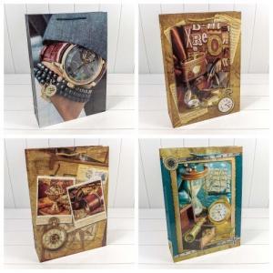 Пакет ламинированный подарочный бумажный 33х45х11 см Мужской 447555