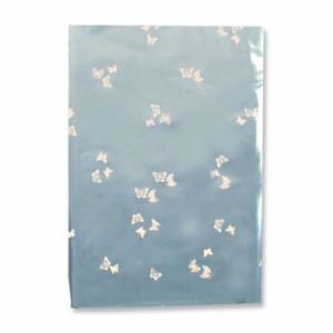 Пакет подарочный фольга металл с цветным рисунком 50*70 см 