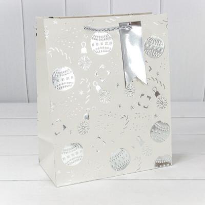 Пакет подарочный новогодний бумажный 26х32х10 см Новый год 442529