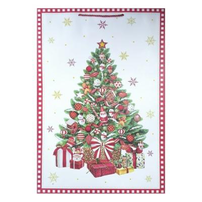 Пакет подарочный новогодний бумажный 36х54х30 см 58656