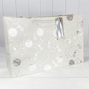 Пакет подарочный новогодний бумажный 64х42х20 см Новый год 441626