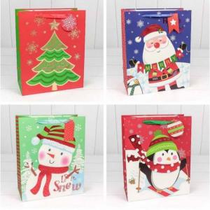 Пакет подарочный новогодний бумажный с тиснением 18х23х10 см Новый год! 449341