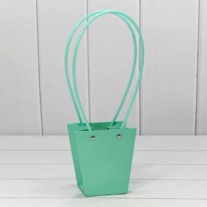 Пакет подарочный ваза для цветов 12.5*12*8 см Тиффани 4407788