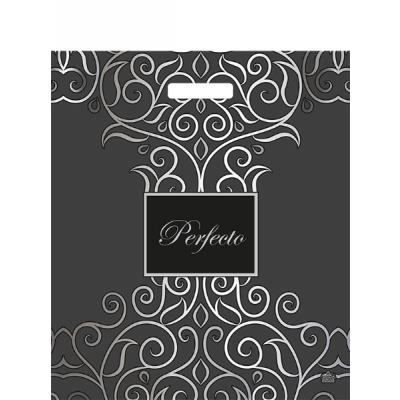 Пакет полиэтиленовый ПВД с прорубной ручкой 90 мкм 42х48 см Перфекто Бенефис 25 шт