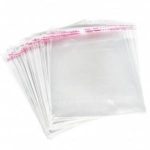 Пакет полипропиленовый прозрачный с клеевым клапаном без рисунка 10*15+3 см 25 мкм 100 шт/уп