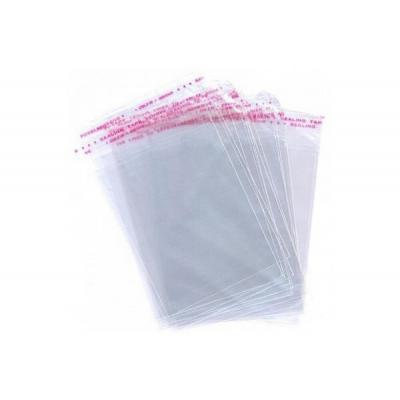 Пакет полипропиленовый прозрачный с клеевым клапаном без рисунка 27*38+3 см 25 мкм 100 шт/уп