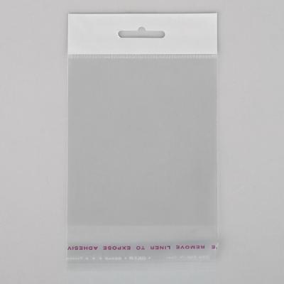 Пакет полипропиленовый прозрачный с клеевым клапаном еврослот 10+3*15+3 см 25 мкм 100 шт/уп