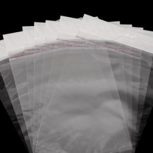Пакет полипропиленовый прозрачный с клеевым клапаном еврослот 8+3*21.5+3.5 см 40 мкм 100 шт/уп