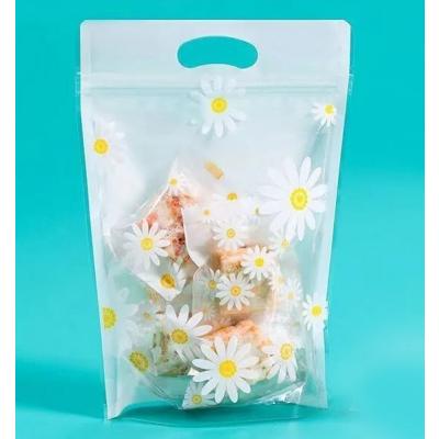 Пакет упаковочный с замком zip-lock 15х22 см Ромашки 50 шт 902558