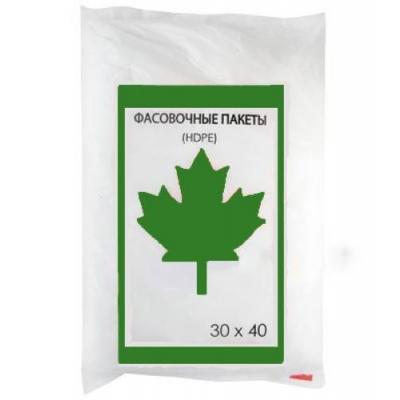 Пакеты фасовочные ПНД 30х40 см евроблок Зеленый клен матовый 901842