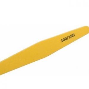 Пилка-баф для ногтей WS-1121 Weisen желтая 100/180 18 см
