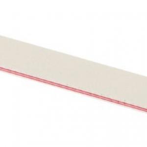 Пилка для ногтей 233v-9100417K прямая белая 80/80 18 см