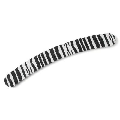 Пилка для ногтей RRK-911Zebra Weisen бумеранг двухсторонняя 18 см