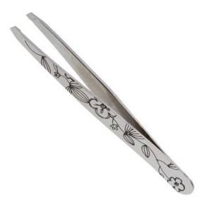 Пинцет для бровей 251-022 цветной с четкими гранями