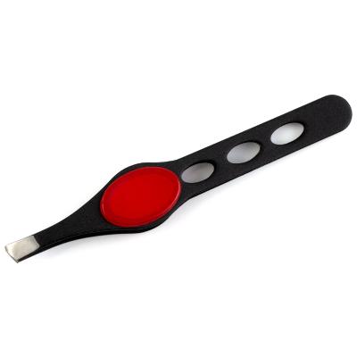 Пинцет RRK-1046Red Weisen скошенный 9.5 см Красный