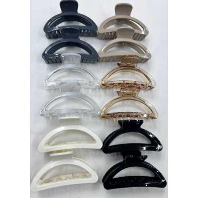 Пластиковая заколка-краб для волос 