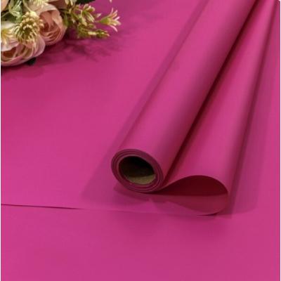 Пленка флористическая матовая в рулоне 58 см*10 м Корейская глубокий розовый 441568