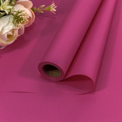 Пленка флористическая матовая в рулоне 58 см*10 м Корейская малиново-розовый 442523
