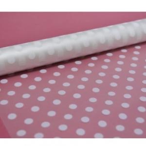 Пленка флористическая матовая в рулоне 70 см*10 м Бисер белый 624581