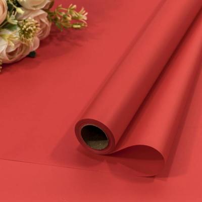 Пленка флористическая в рулоне 58 см*10 м Корейская красный 441637