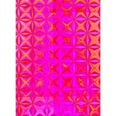 Пленка упаковочная голографическая в рулоне 70 см*20 м Красный 531521