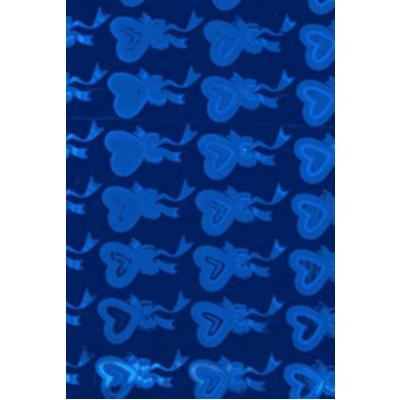 Пленка упаковочная голографическая в рулоне 70 см*20 м Синий 531522