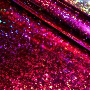 Пленка упаковочная голографическая в рулоне 70 см*8.1 м Малиновый 444701