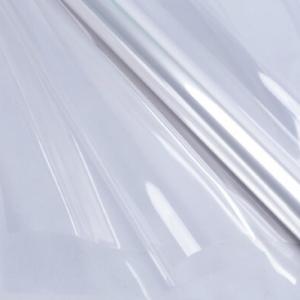 Пленка упаковочная прозрачная без рисунка для цветов и подарков в рулоне 40 см 200 г